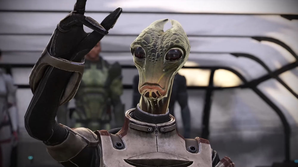 Alien making a speech